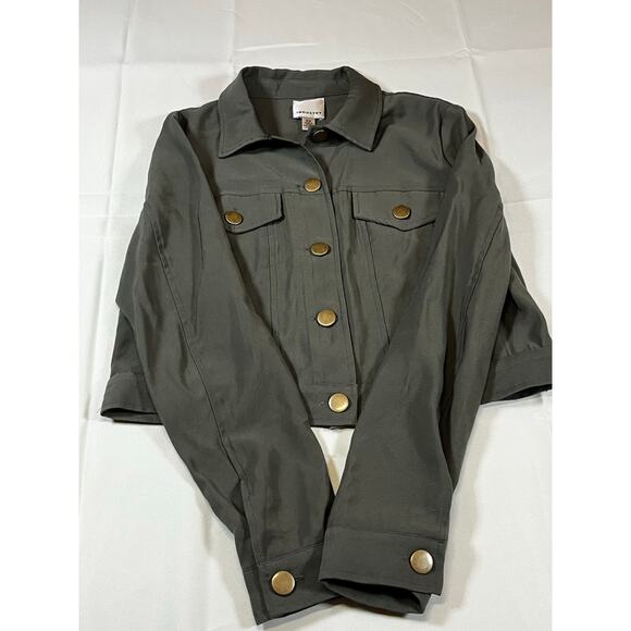 Industry Republic Clothing army green jacket size small excellent condition - Picture 4 of 6